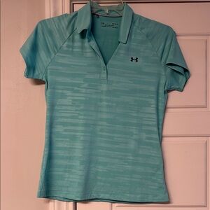 Under Armour Women's Teal Short Sleeve Polo